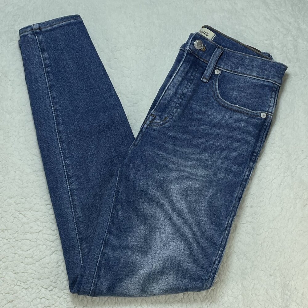 Madewell 10" Skinny High Crop Womens 26T Tall Sheffield Wash Blue Jeans 26x28